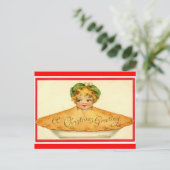 Cartes Pour Fêtes Annuelles Enfant de tarte de Noël (Debout devant)