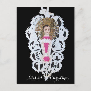 Cartes Pour Fêtes Annuelles Enfant Jésus, Antique Papier de Noël Carture