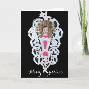 Cartes Pour Fêtes Annuelles Enfant Jésus, Antique Papier de Noël Carture