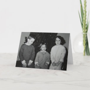 Cartes Pour Fêtes Annuelles Enfants à Noël Photo Vintage