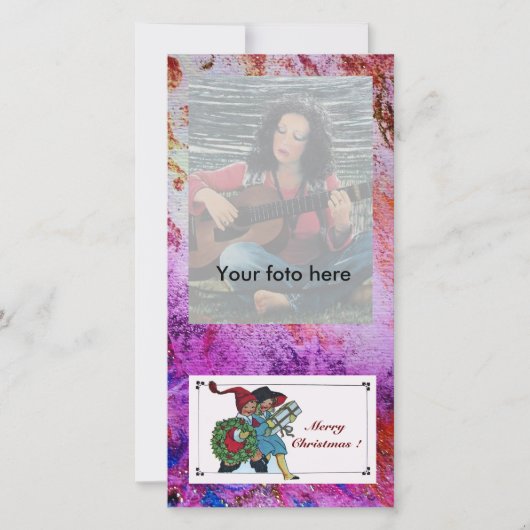 CARTES POUR FÊTES ANNUELLES ENFANTS AVEC CADEAUX DE NOËL (Devant)