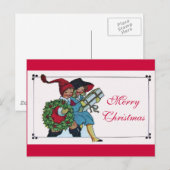 CARTES POUR FÊTES ANNUELLES ENFANTS AVEC CADEAUX DE NOËL (Devant / Derrière)