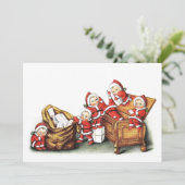 Cartes Pour Fêtes Annuelles Enfants de Noël (Debout devant)