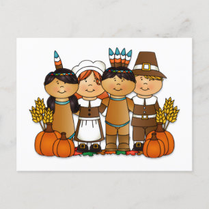 Cartes Pour Fêtes Annuelles Enfants de Thanksgiving