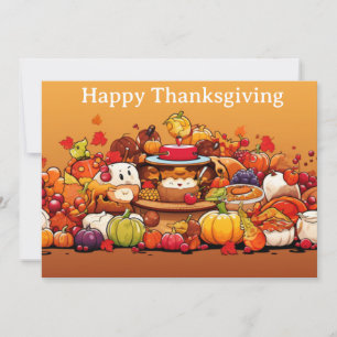 Cartes Pour Fêtes Annuelles Enfants de Thanksgiving 3