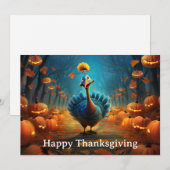 Cartes Pour Fêtes Annuelles Enfants de Thanksgiving 9 (Devant / Derrière)