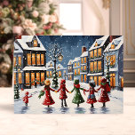 Cartes Pour Fêtes Annuelles Enfants en train de faire du covoiturage dans le v<br><div class="desc">Partagez l'esprit festif avec notre Carte de vacances de Noël de Village Neige pour Enfants en Covoiturage ! Cette carte enchanteresse présente une charmante illustration d'enfants qui se baladent joyeusement dans un pittoresque village enneigé, capturant la chaleur et la magie de Noël. Parfait pour envoyer des salutations chaleureuses à des...</div>