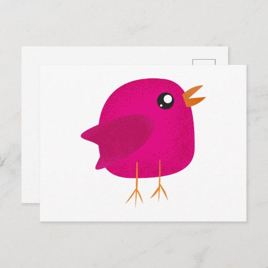 Cartes Pour Fêtes Annuelles Enfants mignonette birdy (Devant / Derrière)