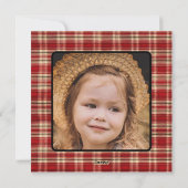Cartes Pour Fêtes Annuelles Enfants Monogramme Noël Père Noël Photo Noël (Dos)