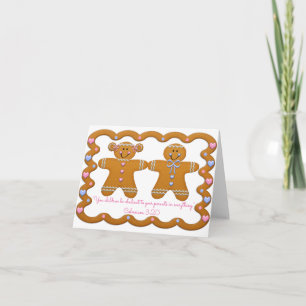 Cartes Pour Fêtes Annuelles Enfants obéissant aux Parents Écriture~pain d'épic