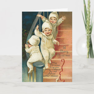 Cartes Pour Fêtes Annuelles Enfants remplis de joie de Noël
