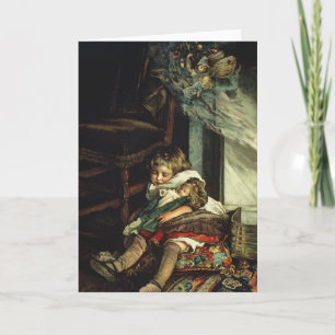 Cartes Pour Fêtes Annuelles Enfants rêvant de jouets