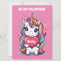 Enfants Unicorn Saint Valentin