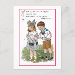 Cartes Pour Fêtes Annuelles Enfants Vintages mignons avec Saint Valentin