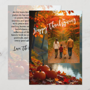 Cartes Pour Fêtes Annuelles Enraciné dans la Grâce : Une Bénédiction de Thanks