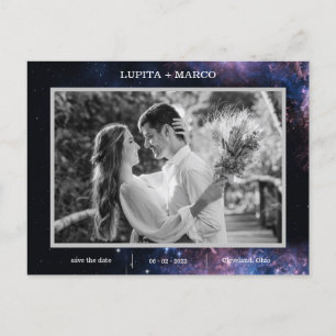 Cartes Pour Fêtes Annuelles Enregistrer la date Elegan Space Celestial Mariage