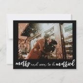 Cartes Pour Fêtes Annuelles Enregistrez la date de mariage joyeuse et bientôt (Devant)