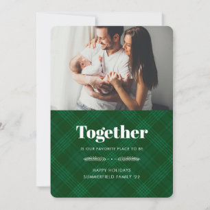 Cartes Pour Fêtes Annuelles Ensemble est notre famille photo préférée Noël