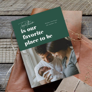 Cartes Pour Fêtes Annuelles Ensemble, notre lieu préféré 4 Photo