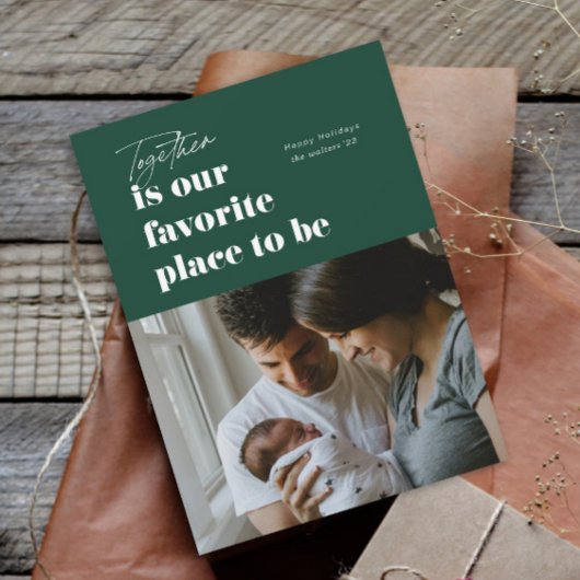 Cartes Pour Fêtes Annuelles Ensemble, notre lieu préféré 4 Photo