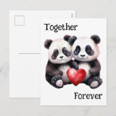 Cartes Pour Fêtes Annuelles Ensemble Panda Froever (Devant / Derrière)