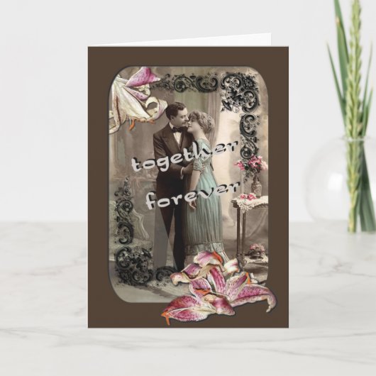 Cartes Pour Fêtes Annuelles Ensemble pour toujours (Devant)