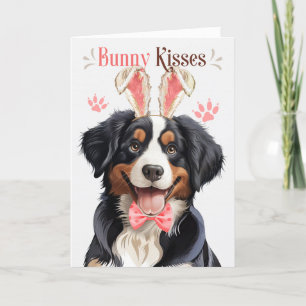 Cartes Pour Fêtes Annuelles Entlebucher Mountain Dog in Bunny Ears pour Pâques