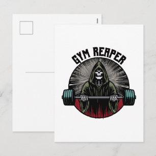 Cartes Pour Fêtes Annuelles Entraînement de la Faucheuse de salle de sport