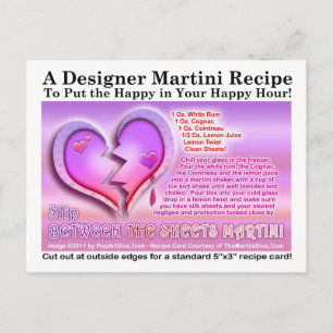Cartes Pour Fêtes Annuelles Entre les feuilles Saint-Valentin Martini Recette