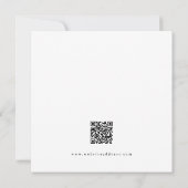 Cartes Pour Fêtes Annuelles Entreprise Bonne Année Logo QR Code noir blanc (Dos)