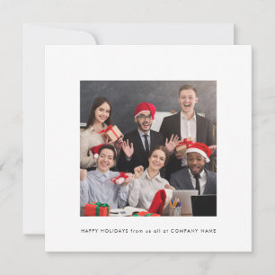 Cartes Pour Fêtes Annuelles Entreprise contemporaine Photo Entreprise Vacances