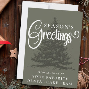 Cartes Pour Fêtes Annuelles Entreprise customisée Professionnel Noël d'affaire