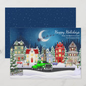 Cartes Pour Fêtes Annuelles Entreprise de remorquage professionnelle (Devant / Derrière)