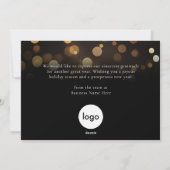 Cartes Pour Fêtes Annuelles Entreprise Joyeux Noël (Dos)