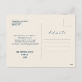 Cartes Pour Fêtes Annuelles Entreprise Marine et Or (Dos)