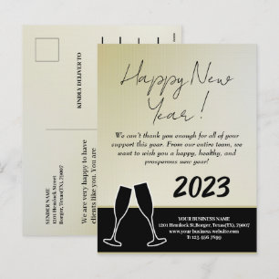 Cartes Pour Fêtes Annuelles Entreprise moderne Bonne année 2023