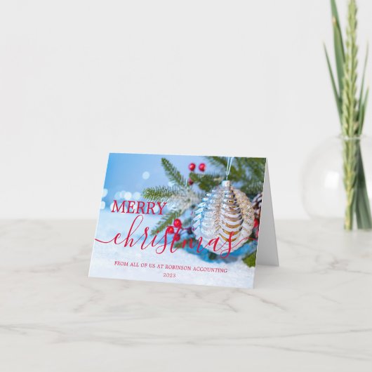 Cartes Pour Fêtes Annuelles Entreprise moderne Noël (Devant)