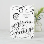 Cartes Pour Fêtes Annuelles Entreprise VOTRE LOGO (Debout devant)