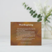 Cartes Pour Fêtes Annuelles Entrez Avec Thanksgiving & Blessing Psaum 100 (Debout devant)