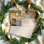 Cartes Pour Fêtes Annuelles Enveloppé dans la poitrine élégante Présente Photo<br><div class="desc">Célébrez la joie de la saison des Fêtes avec notre enveloppé dans l'élégant arc de joie présente photo collage carte de Noël." Cette carte est le parfait mélange d'élégance et de fantaisie, conçu pour présenter vos souvenirs chéris de manière délicieuse et festive. Le design de l'hôtel se distingue par son...</div>