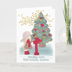 Cartes Pour Fêtes Annuelles Envoi d'amour Cette saison des fêtes