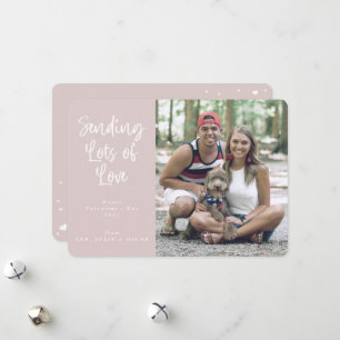 Cartes Pour Fêtes Annuelles Envoi de beaucoup d'amour Photo de la Saint Valent