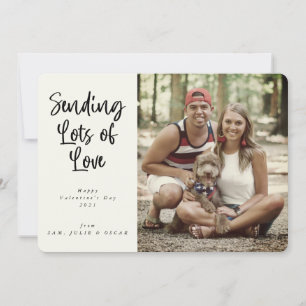 Cartes Pour Fêtes Annuelles Envoi de beaucoup d'amour Photo de la Saint Valent