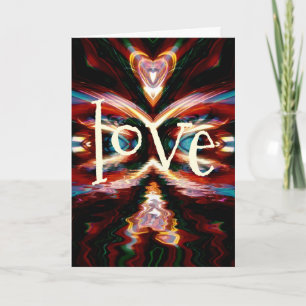 Cartes Pour Fêtes Annuelles Envoi d'énergie d'amour Art