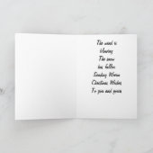 CARTES POUR FÊTES ANNUELLES ENVOYER "CHALEUREUX" NOËL VOUS SOUHAITE (Intérieur)