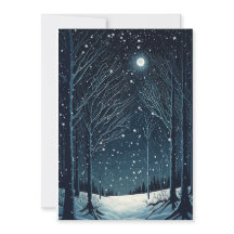 Envoyer des voeux chauds sous un ciel d'hiver magi