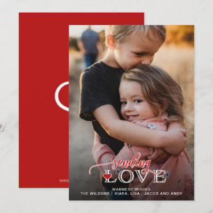 Cartes Pour Fêtes Annuelles Envoyer Love Script mignonne Photo Valentines Day