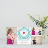 Cartes Pour Fêtes Annuelles Envoyez de l'amour autour x3 (Debout devant)