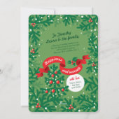 Cartes Pour Fêtes Annuelles Épicéa (Dos)