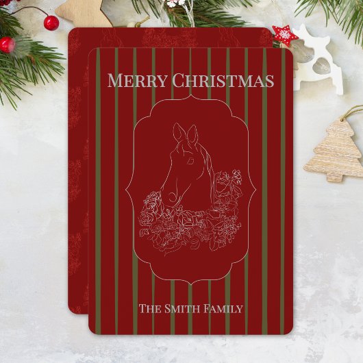 Cartes Pour Fêtes Annuelles Equestrian Christmas Card